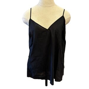 Blumarine sheer Black Spaghetti Strap tank top size 8